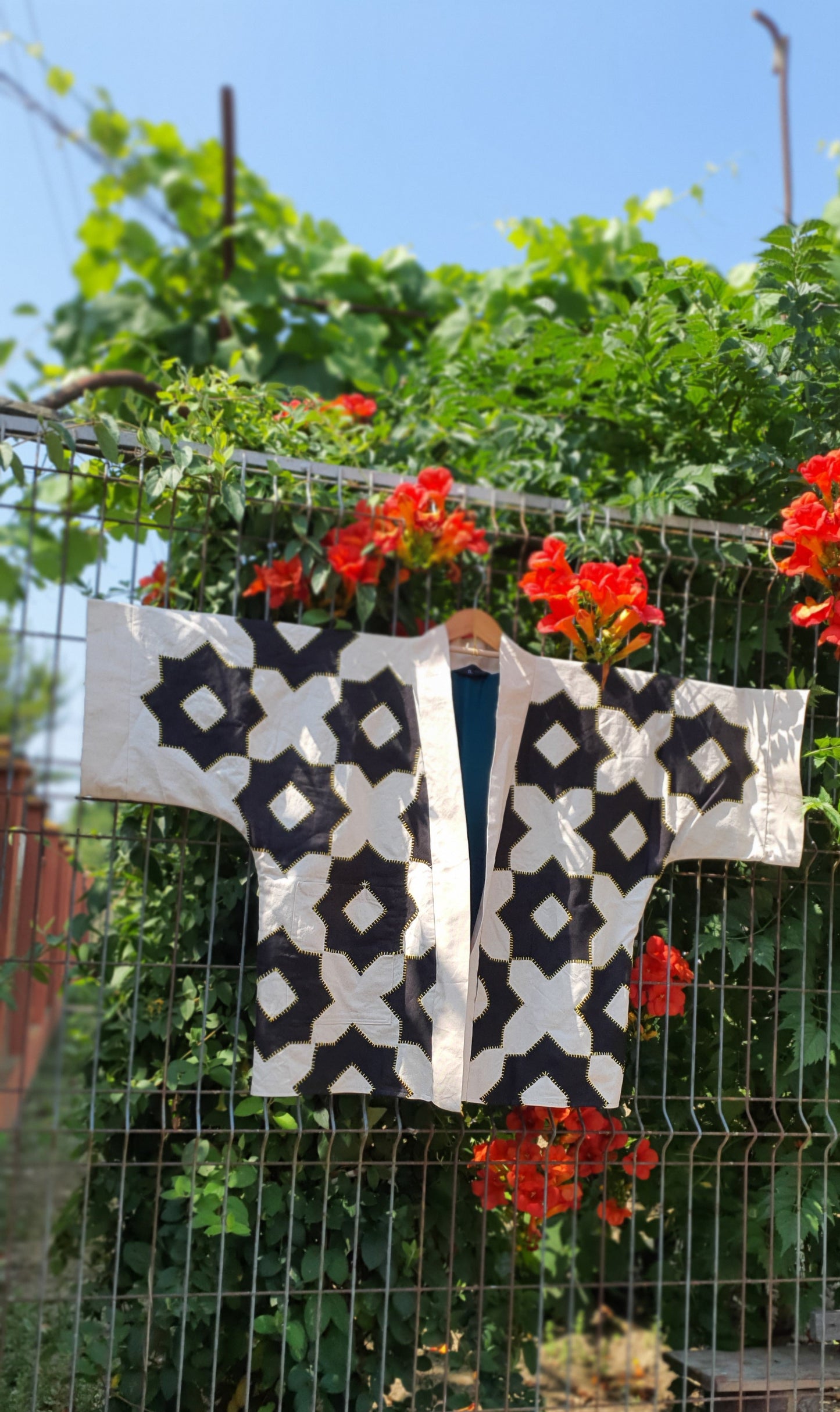 Handmade embroidery kimono