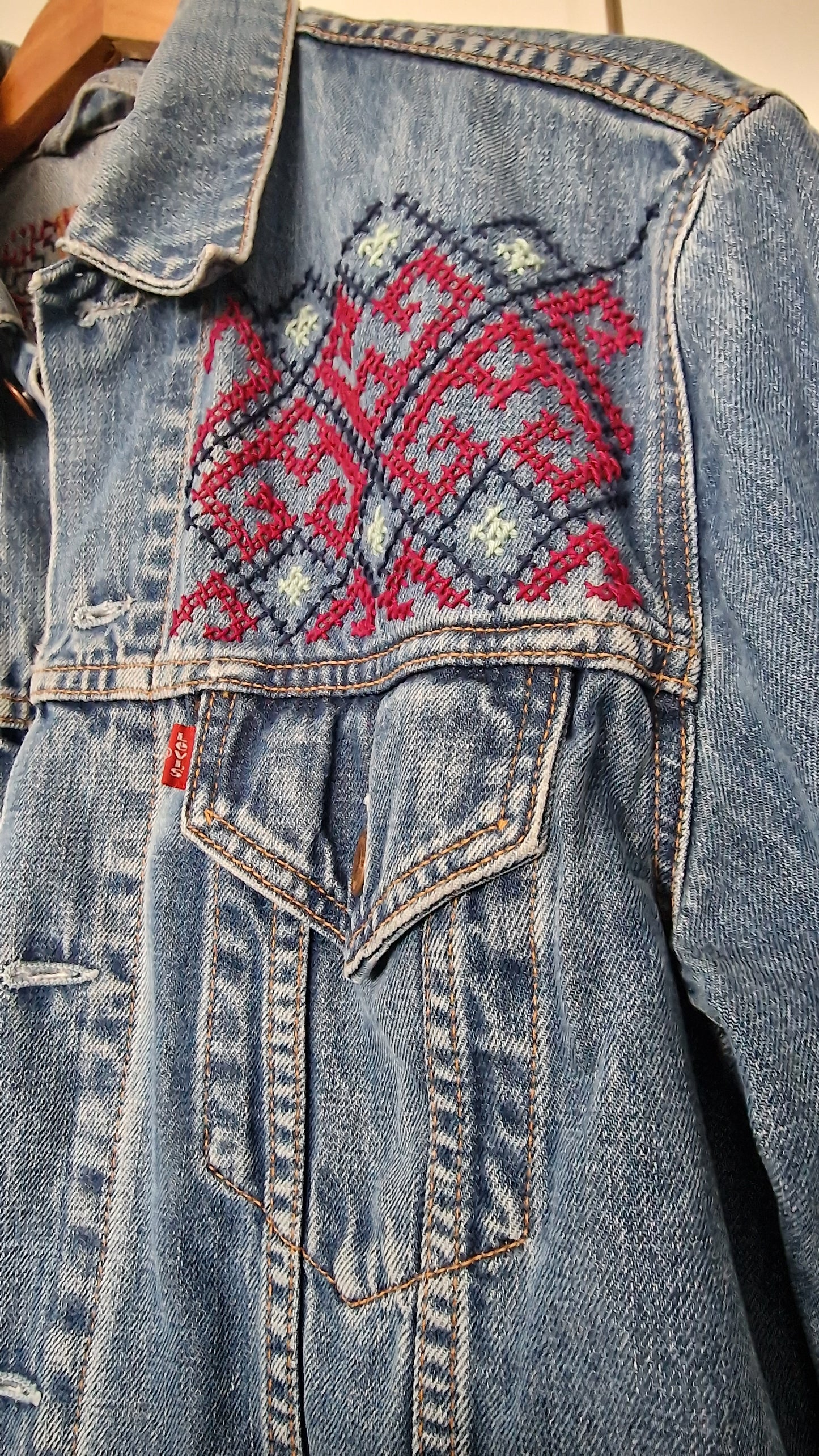 Levis embroided upcycle