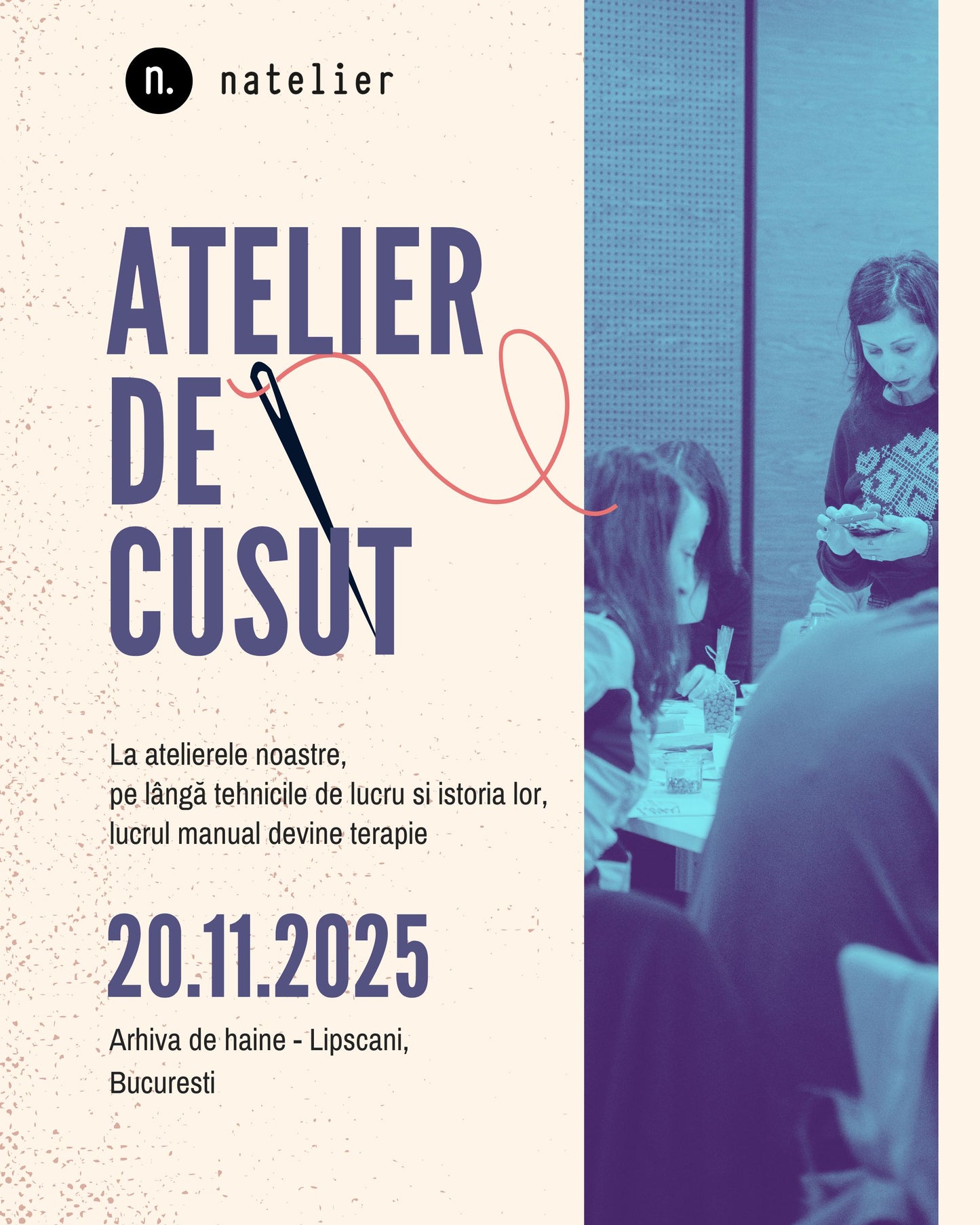 Atelier de cusut 20 noiembrie - Mending & Upcycling