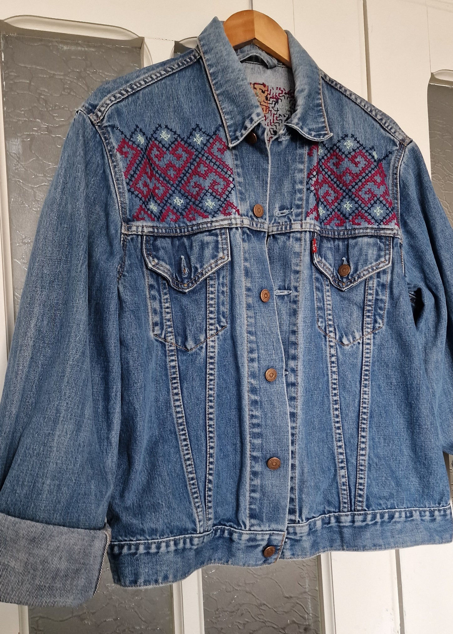 Levis embroided upcycle