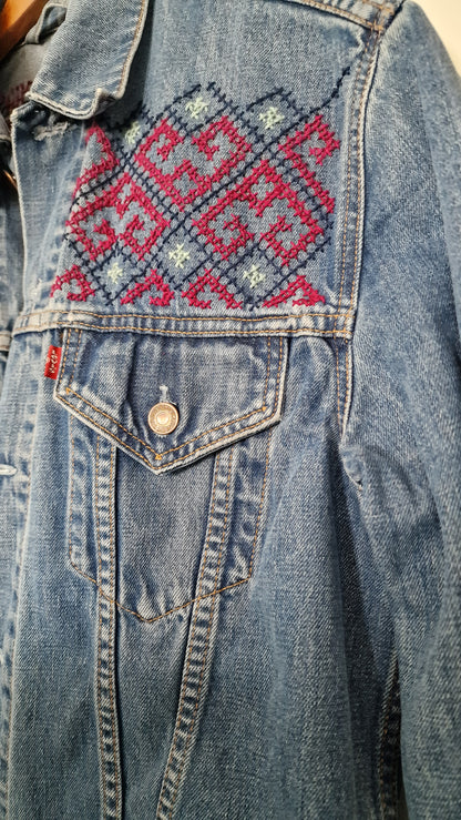Levis embroided upcycle