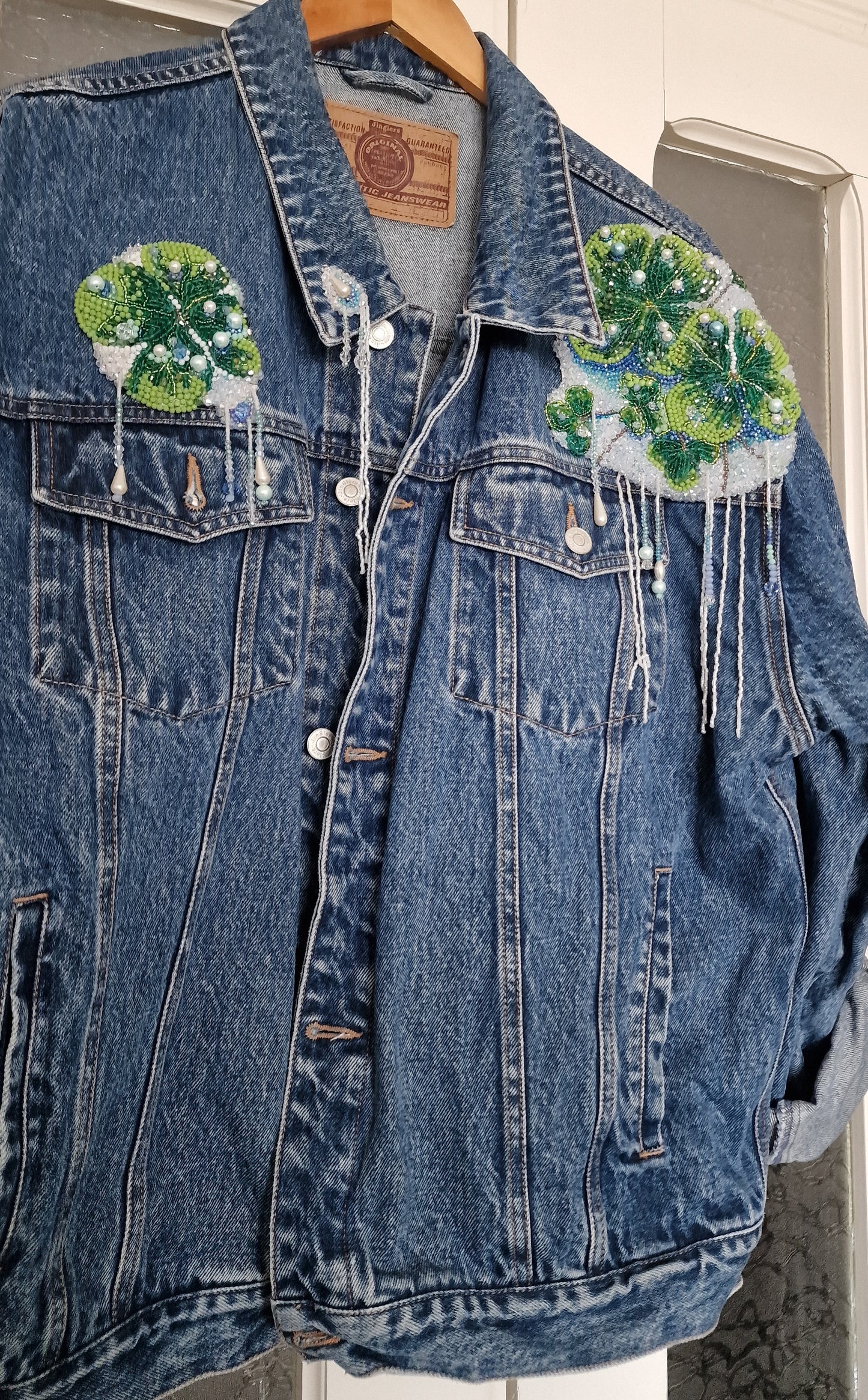 Classic vintage jeans jacket upcycle