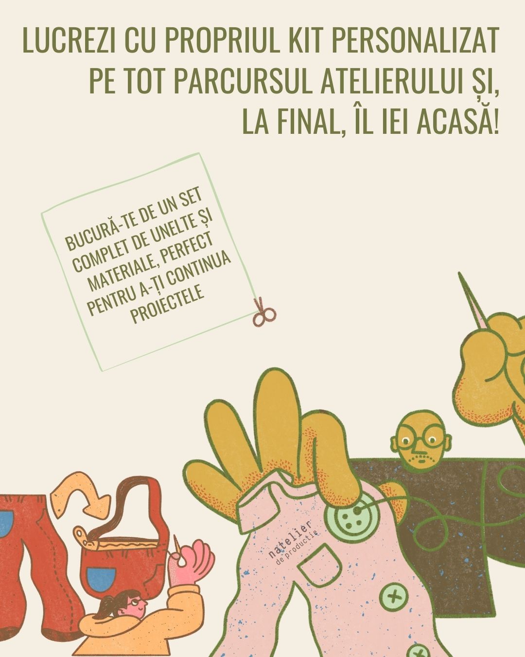 Atelier de cusut 23 ianuarie - Mending & Upcycling