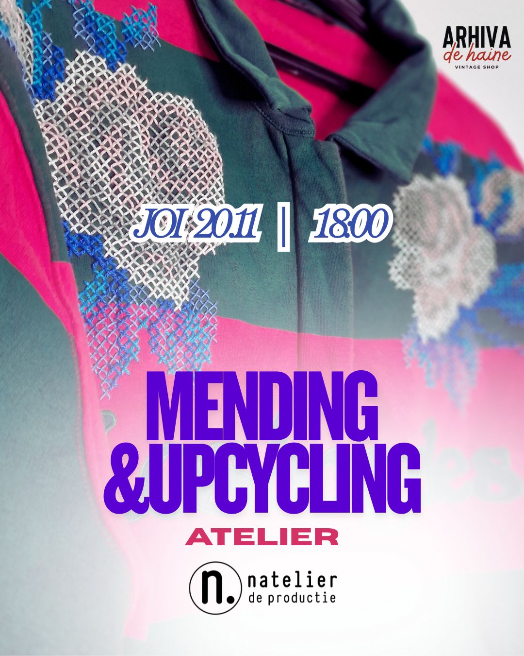 Atelier de cusut 20 noiembrie - Mending & Upcycling