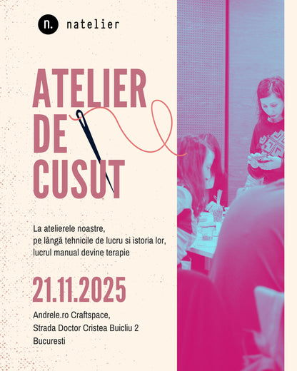 Atelier de cusut cristale 21 noiembrie