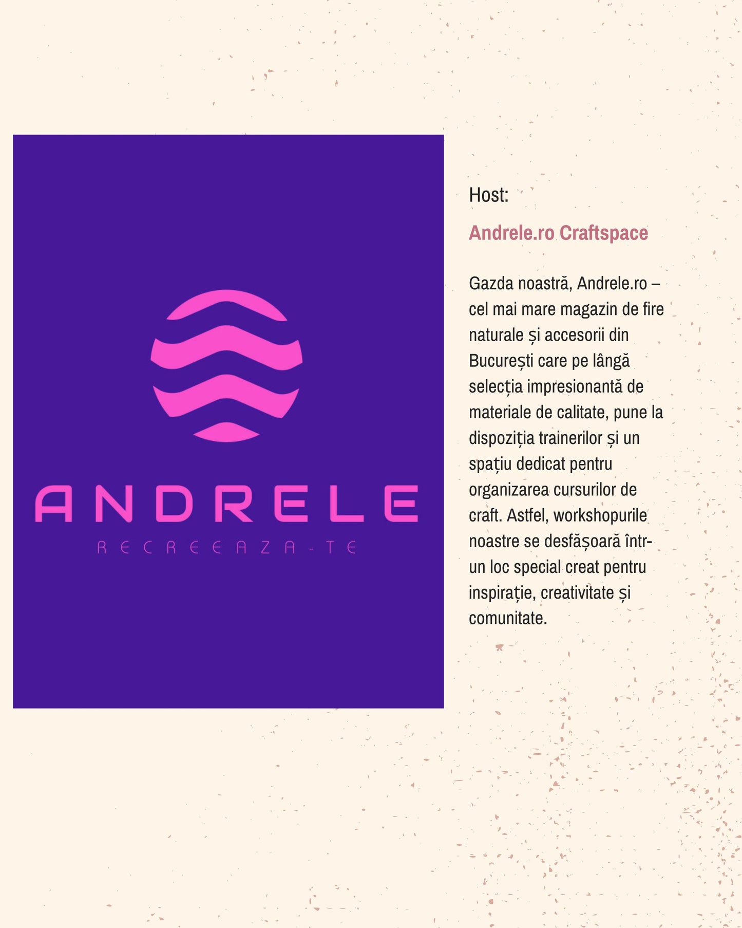 Atelier de cusut cristale 21 noiembrie