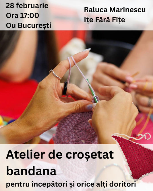 Atelier de croșetat bandana