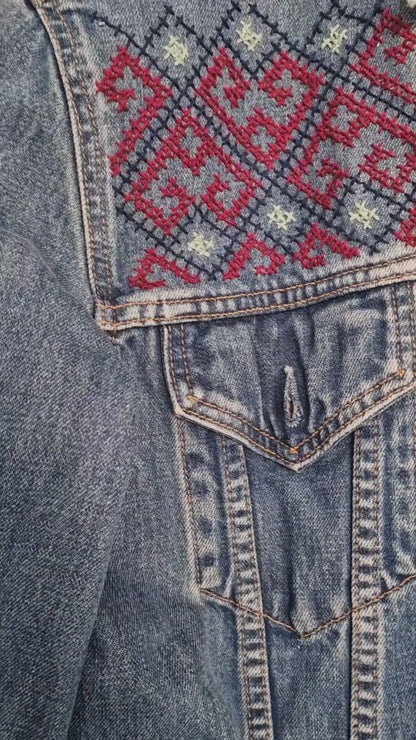 Levis embroided upcycle